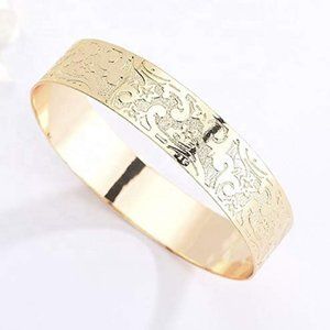 15mm Hawaiian Asian scroll bangle bracelet